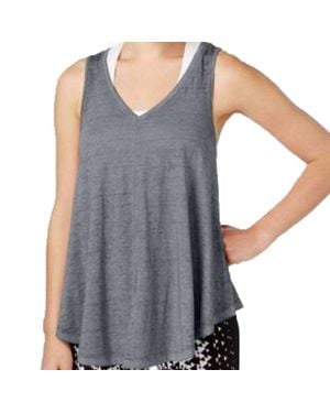 Calvin Klein Activewear Performance Relaxed Icy Wash Tank Top - Gray