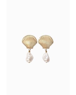 Marrin Costello Maya Drops Earrings - White