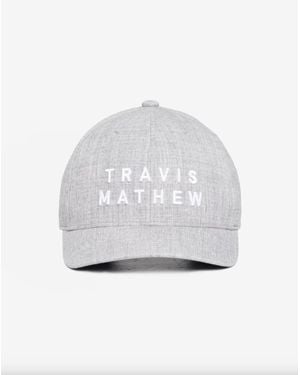 Travis Mathew Rockdale Snapback Hat - White