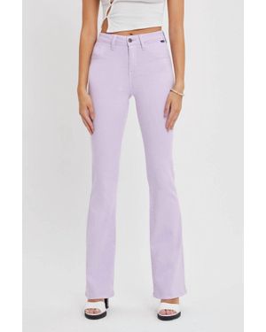 cello Lilly Stretchy Flare Jeans - Purple