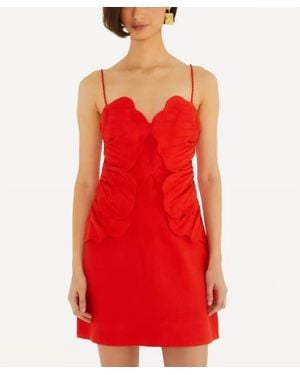 FARM Rio Sleeveless Flower Mini Dress - Red