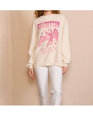 PEOPLE OF LEISURE Led Zeppelin 1977 Star Struck Sweatshirt - Pink