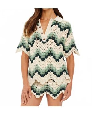 The Upside Tidal Sagra Crochet Shirt - Green