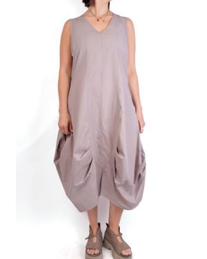 Luukaa Sleeveless V-Neck Dress - Purple