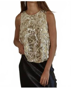 By Together Golden Avenue Top - Metallic