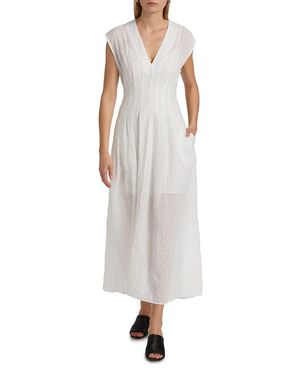 Rag & Bone Ines Embroidered Midi Dress - Natural