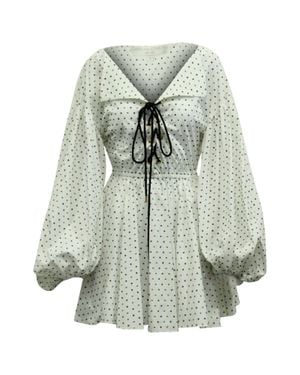 Caroline Constas Olympia Printed Mini Dress - Gray