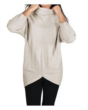 FRANK LYMAN Sweater Tunic - Natural