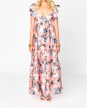 BuddyLove Lilly Sweetheart Neckline Maxi Dress - Red