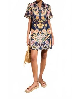 Marie Oliver Neptune Dede Mini Dress - Blue