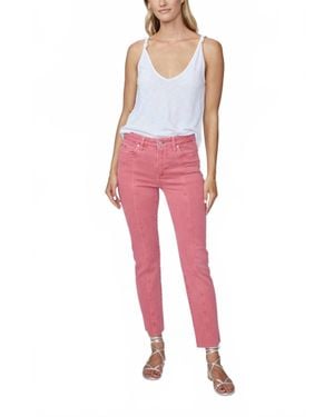 PAIGE Cindy With Front Seams Jeans - Red