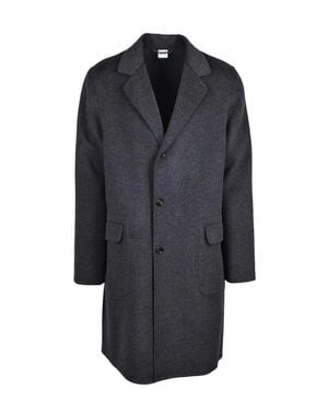 Aspesi Double-Breasted Wool Coat - Blue