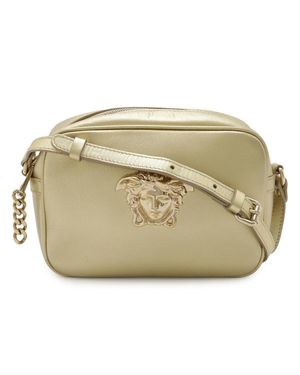 Versace Leather Shoulder Bag Metallic