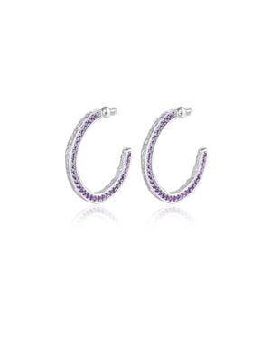 Classicharms Molten C Hoop Earrings - Metallic