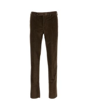 PT01 Stretch Cotton Velvet Pants - Black