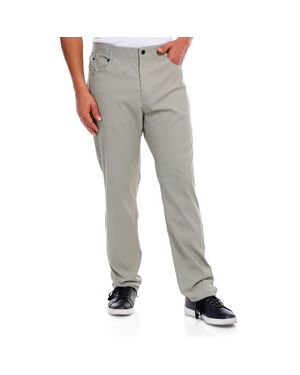 Kenneth Cole Stretch Nylon Straight Leg Pants - Gray