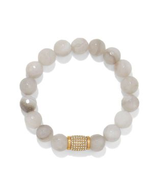 Brighton Meridian Solis Bead Stretch Bracelet - Metallic