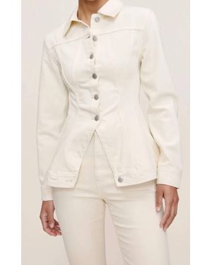 DL1961 Peplum Denim Jacket - Natural