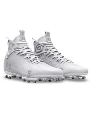 Under Armour Spotlight Lux Mc 2.0 3025082-100 Football Cleats Rhs8423 - Gray
