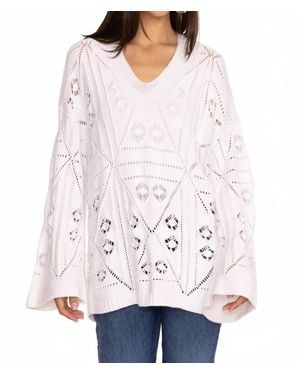 Johnny Was Baja Pullover Sweater - White