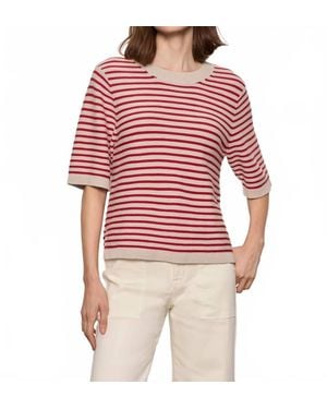 Sanctuary Crew Neck Sweater Tee - Red
