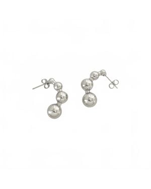 OMG BLINGS Sphere Hoops Earrings - Metallic