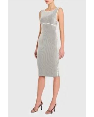Amanda Uprichard Corenne Midi Dress - Gray