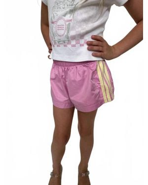 KatieJnyc Jordyn Contrast Stripe Shorts - Multicolor