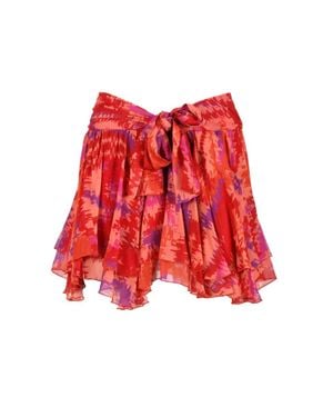 Dondup Mini Skirt Voile - Red