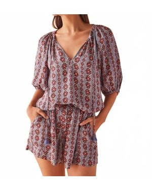 Omika Isla Blouse - Red