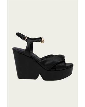 Robert Clergerie Deary Leather Platform Sandals - Black