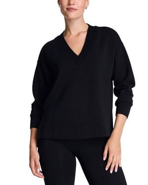 Spanx Airessentials Brushed V-Neck Tunic - Black