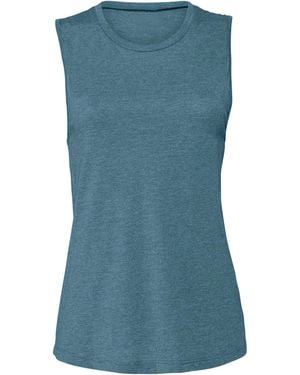 Bella Canvas Ladies Muscle Jersey Tank Top - Blue