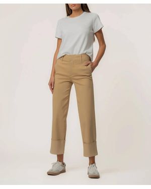 Kut From The Kloth Sienna High Rise Straight Leg Pants - Natural