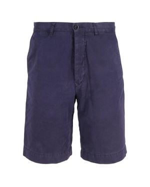 MR P. Straight-Leg Garment-Dyed Twill Bermuda Shorts - Blue