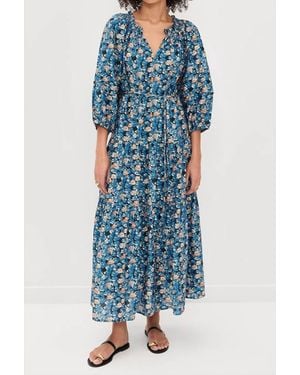 Apiece Apart Uva Maxi Dress - Blue