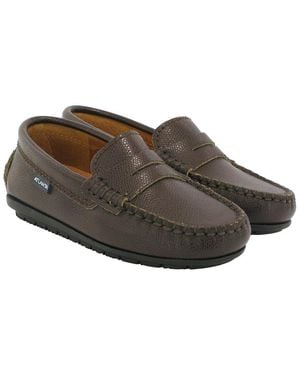 ATLANTA MOCASSIN Leather Loafer - Brown