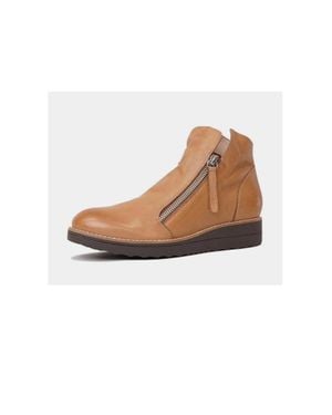 DJANGO & JULIETTE Oh My Leather Ankle Boots - White