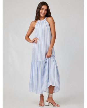 Bella Dahl Tiered Contrast Maxi Dress - White