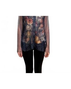 Johnny Was Mazzy Button-Down Ruffle Shirt - Black