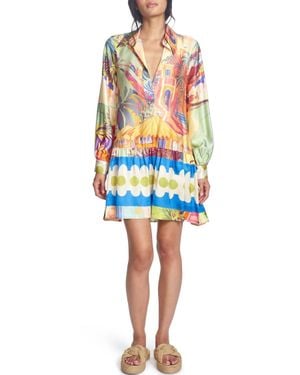 Corey Lynn Calter Sybil Mini Dress - Blue