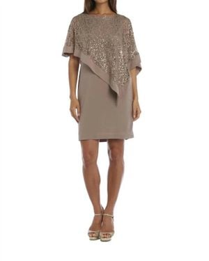 R & M Richards Mother Of The Bride Short Dress - Natural