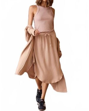 Lamade Brenna Midi Skirt - Brown