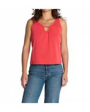 Nation Ltd Audrey Keyhole Tank Top - Red