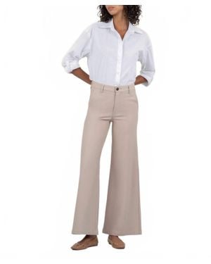 Kut From The Kloth Meg High Rise Wide Leg Trouser - White