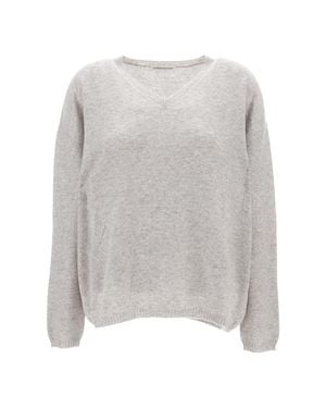 Stefano Mortari V Neck Pullover - Gray