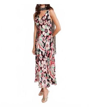 RIXO London Sandrine Parisian Midi Dress - Red