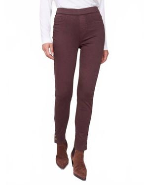 Charlie b 3-Side Snap Twill Pant - Purple