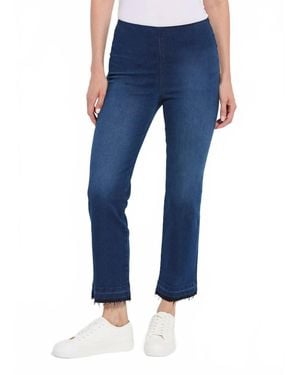Lyssé Ankle Baby Boot Premium Denim Jeans - Blue