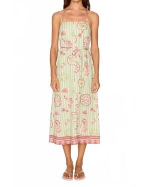MINKPINK Soleil Tie Waist Midi Dress - Green